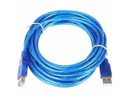 Кабель удлинительный Telecom (VUS6956T-5MTBO) USB2.0 AM/AF прозрачная, голубая изоляция 5.0m [6937510850754], Пенза.