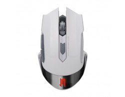 Манипулятор мышь Jet.A R200G (1600dpi, 6 кнопок, бесшумные клавиши, аккумуляторная, USB) белая, Пенза.