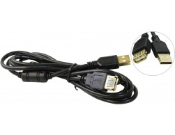 Кабель USB 2.0 удлинительный 1.8м AM/AF 5bites PRO позол.конт., фер.кол., пакет [UC5011-018A], Пенза.