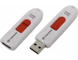 Флеш диск USB 2.0 Transcend 32Gb JetFlash 590 (TS32GJF590W) белый-красный, Пенза.