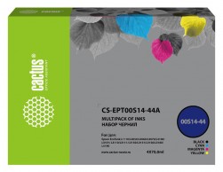 Чернила Cactus CS-EPT00S14-44A голубой/пурпурный/желтый/черный набор 4x70мл для Epson L1110 Ecotank/L3100/L3101/L3110/L3150/L3151, Пенза.