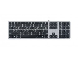 Клавиатура ноутбучного типа Gembird KB-8420,{USB, ножничный механизм, клавиши управления громкостью, 104 клавиши, кабель 1,5м}, Пенза.