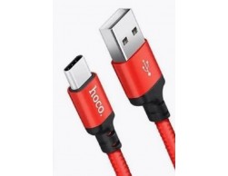 Кабель USB 2.0/Type-C для зарядки и передачи данных HOCO X14 1м (3A) красный, Пенза.