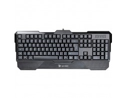 Клавиатура QCYBER TECHNIC (010260) (игровая, влагозащита, подсветка, 104 клавиши, USB) черная, Пенза.