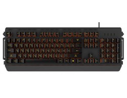 Клавиатура HIPER GK-5 PALADIN (плунжерная, металл,19кл Anti-Ghosting, янтарная подсветка, USB) черная, Пенза.