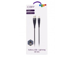 Кабель USB 2.0/Lightning для зарядки и передачи данных CBR CB 501 1м (2.1A) серебристый, Пенза.