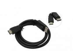 Кабель DisplayPort-HDMI Gembird/Cablexpert 1м, 20M/19M, черный, экран, пакет(CC-DP-HDMI-1M), Пенза.