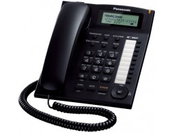Телефон Panasonic KX-TS2388RUB (черный) индикатор вызова,повторный набор последнего номера,4 уровня громкости звонка, Пенза.