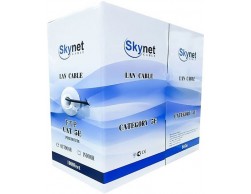 Кабель SkyNet Standart UTP Indoor 4x2x0,48, медный, FLUKE TEST, кат.5e, однож., 305 м, Box, серый, Пенза.