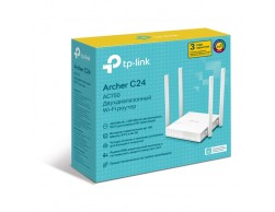 Маршрутизатор TP-Link Archer C24 (до 733Мбит/с, 4 порта 100 Мбит/с, 4 фиксированные антенны 5 DBi, 2,4/5 ГГц, 802.11 B/G/N ), Пенза.