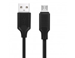 Кабель USB 2.0/MicroUSB для зарядки и передачи данных Harper BCH-321 1м (ПВХ, 2A, быстрая зарядка) черный, Пенза.