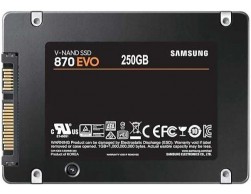 Твердотельный накопитель SSD 250Gb Samsung 870 EVO MZ-77E250BW 2.5 SATA III SATA (W560/R530) 3D TLC, Пенза.