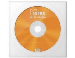 Диск DVD+RW Mirex 4.7 Gb, 16x Бум.конверт (1), Пенза.