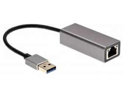 Сетевая карта Aopen ADU312M (USB 3.0 (Am) --≫ LAN RJ-45 1000 Mbps, Alum Shell, 0.15м), Пенза.