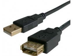 Кабель USB 2.0 Bion удлинительный USB 2.0 A-A (M-F), 3м, [BXP-CCP-USB2-AMAF-030] черный, Пенза.