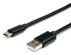 Кабель USB 2.0/Type-C для зарядки и передачи данных 1.8м, ATCOM AT6255 черный, Пенза.