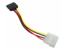 Кабель питания SATA Molex(4pin, БП) - SATA (устройство), 14см, ORIENT, C907, Пенза.