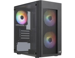 Корпус MidiTower AEROCOOL HEXFORM-G-BK-v2 Black MATX без БП, Пенза.