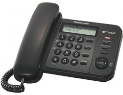 Телефон Panasonic KX-TS2356RUB (АОН,Caller ID,ЖКД,блокировка набора,выключение микрофона) черный, Пенза.