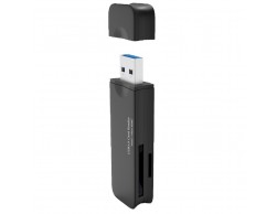 Картридер внешний USB 3.0 Bion,до 5 Гбит поддержка карт: T-Flash, Micro SD, SD, SDHC, Speed Rate Rex [BXP-CR-USB3-01B] Black, Пенза.