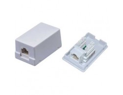 Розетка RJ-45 кат. 5е, одинарная, NEOMAX (NM-SMB-KJ45-U5E-1PD-101-WH) белый, Пенза.