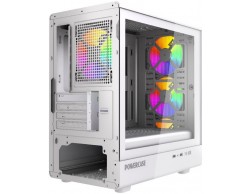 Корпус MidiTower POWERCASE (CMMCW-A4) MISTRAL Micro C4W TEMPERED GLASS 4x120 ARGB MATX, Пенза.