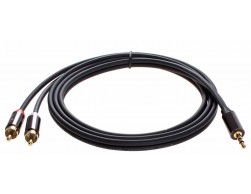 Кабель соединит. Telecom ≪TAV7183M-1.5M≫ 3.5 Jack (M) - 2xRCA (M), 1.5м PRO [7958820049682], Пенза.