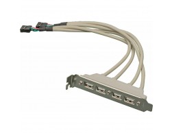 Адаптер USB Bracket 4xUSB2.0 Bulk, Пенза.
