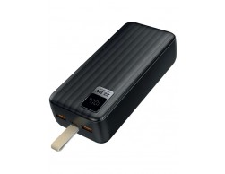 Портативный аккумулятор Perfeo (PF_D0174) WATERFALL 30000 MAh/LED дисплей/PD + QC 3.0/Type-C/2 USB/Выход: 5A, Max 22.5W/черный, Пенза.