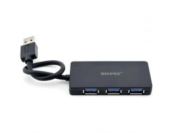 Контроллер HUB USB 3.0 Behpex 4порта (BPH-3013) черный, Пенза.