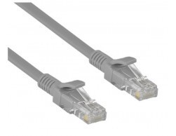 Комм шнур, UTP, кат 5e, 0,5м с RJ45 (серый), Пенза.