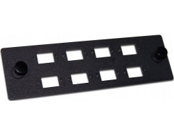 Адаптерная панель LANMASTER, на 8 SC адаптеров, для кроссов LAN-FOBM, черная (LAN-APM-8SC), Пенза.