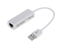 Сетевая карта (внешняя) Bion USB A - RJ45, 100мб/с, длина кабеля 10 см, белый [BXP-A-USBA-LAN-100], Пенза.