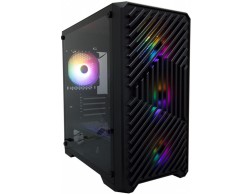 Корпус MidiTower 1STPLAYER (T5-BK-4F1) TRILOBITE T5 Black 4x120mm RGB MATX, Пенза.