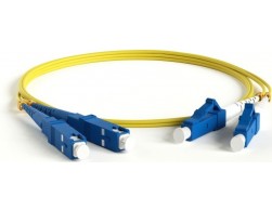 Патч-корд Hyperline 2 метра FC-D2-9-SC-UR-SC-UR-H-2M-LSZH-YL, оптический, 9/125, Duplex, Пенза.