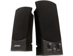 Колонки PERFEO UNO 2.0, мощность 2х1,5 Вт (RMS), черный, USB, Пенза.