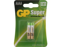 AAAA Батарейка GP Super Alkaline GP 25A-2CR2, 2 шт., Пенза.
