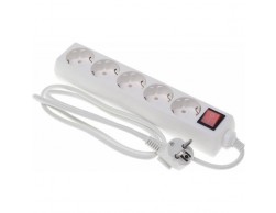 Сетевой фильтр Buro (5 розеток, 3 метра) (BU-PS5.3/W), белый (пакет ПЭ) 828017, Пенза.