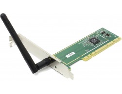 Беспроводной адаптер D-Link DWA-525 (до 150Mbps, PCI-Express 1x, 1 съемная антенна, 2.4 ГГц, 802.11 B/G/N), Пенза.