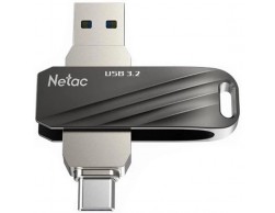 Флеш диск USB 3.0 Netac 32Gb US11 USB 3.0+TypeC Dual Flash чёрный, Пенза.