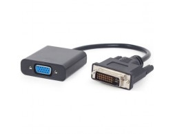 Переходник Cablexpert DVI-D - VGA 19M/15F, длина кабеля 15см [A-DVID-VGAF-01], Пенза.