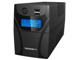 Источник бесперебойного питания Ippon Back Power Pro II 600 (мощность 360 Вт, 4 розетки, APFC, USB, RJ-45) черный, Пенза.