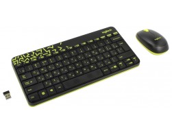 Беспроводной комплект клавиатура + мышь Logitech MK240 Nano (920-008213) Black-Yellow, Пенза.