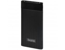 Портативный аккумулятор Buro RLP-12000-B (12000mAh, 2xUSB, Li-Pol, 2.1A) черный, Пенза.