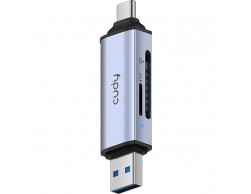 Картридер USB 3.2 Cudy UH200 (SD, TF, USB-A 3.0 + USB-C) серебристый, Пенза. Картридер USB 3.2 Cudy UH200 (SD, TF, USB-A 3.0 + USB-C) серебристый, Пенза.